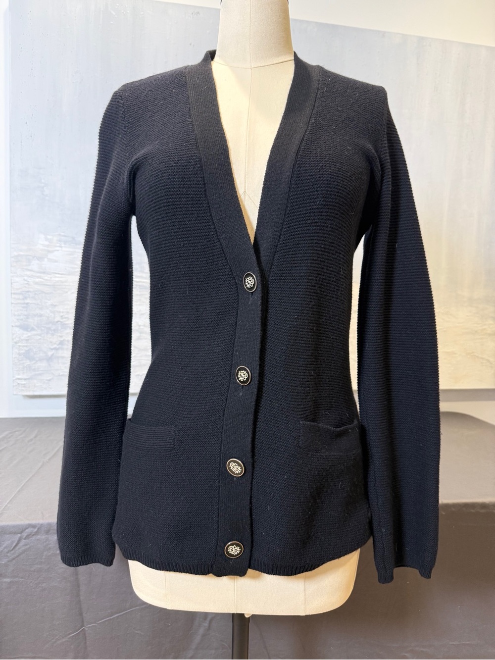 Tory Burch Black Cashmere Cardigan